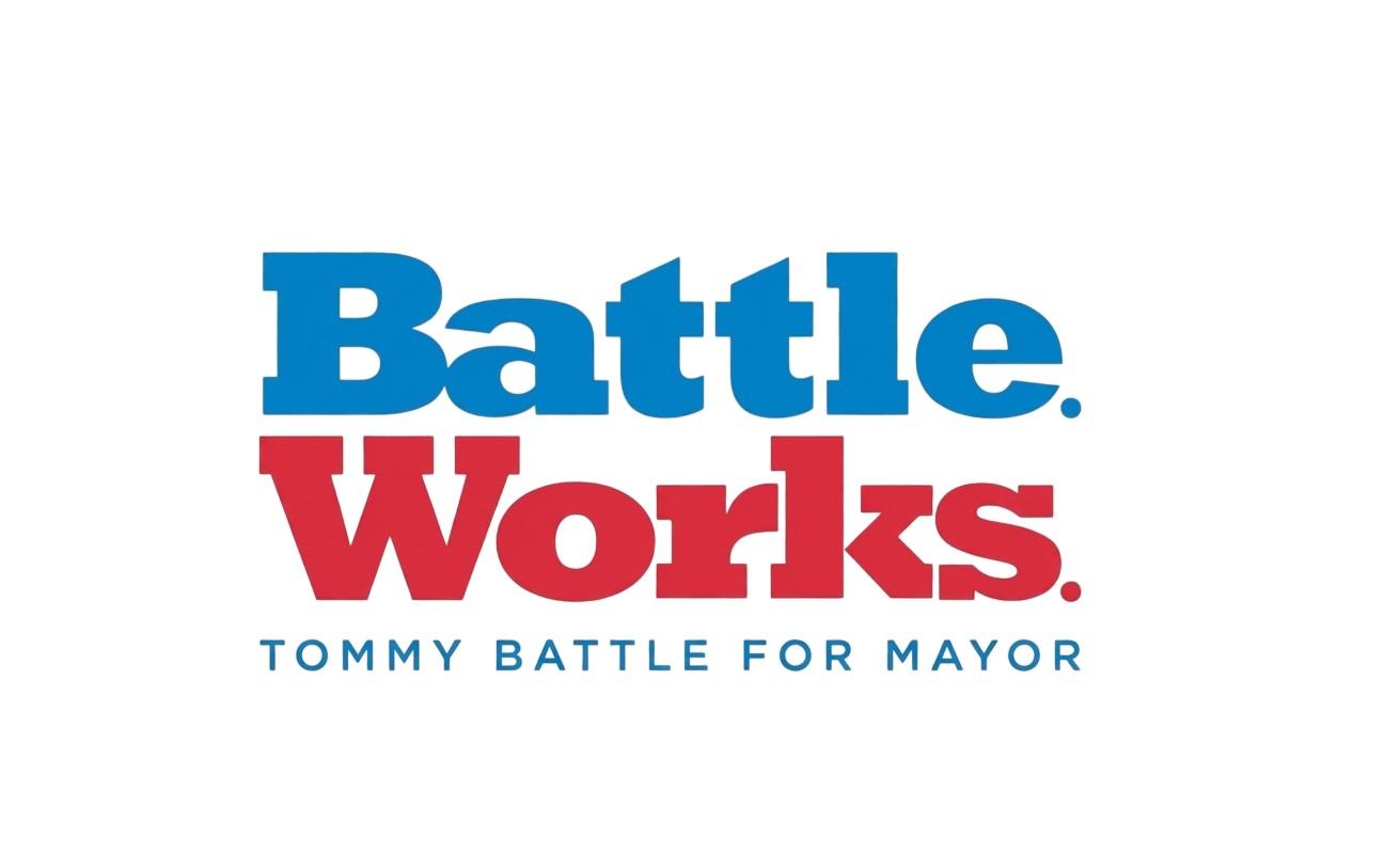 Battle. Works. Tommy Battle for Mayor campaign brand