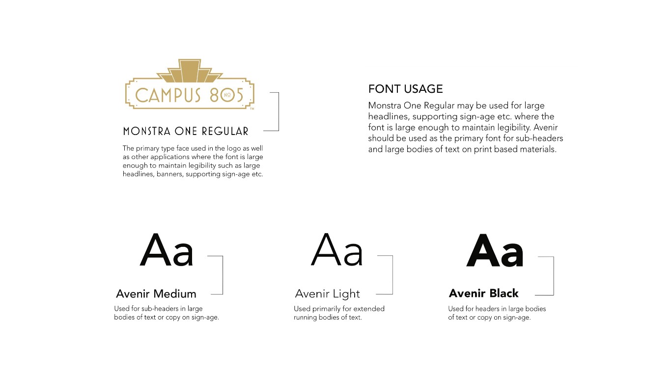 Campus No. 805 typography system