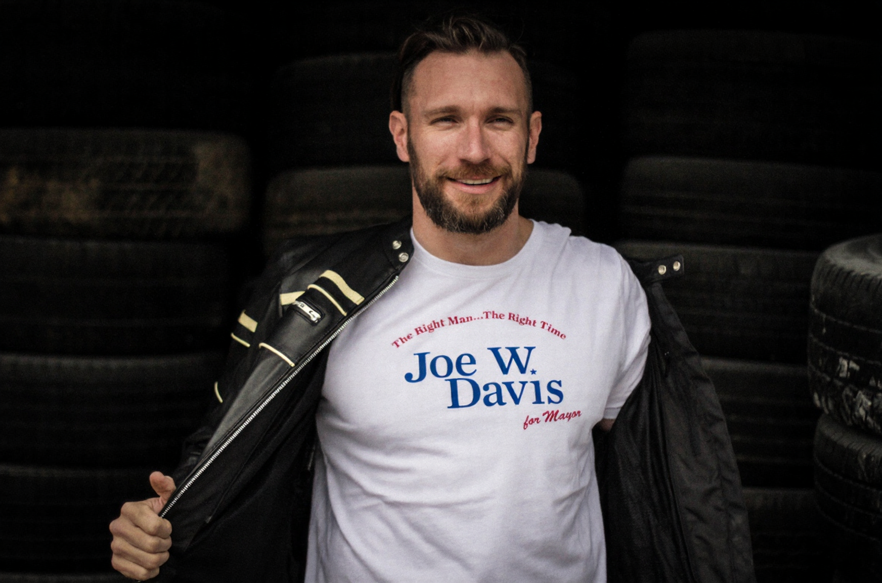 Joe W. Davis for Mayor shirt &mdash; Rocket City Brand campaign photography