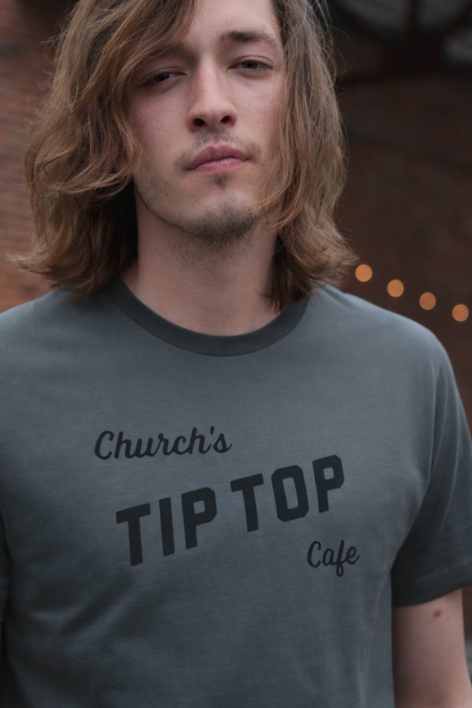 Church's Tip Top Cafe shirt &mdash; Rocket City Brand campaign photography